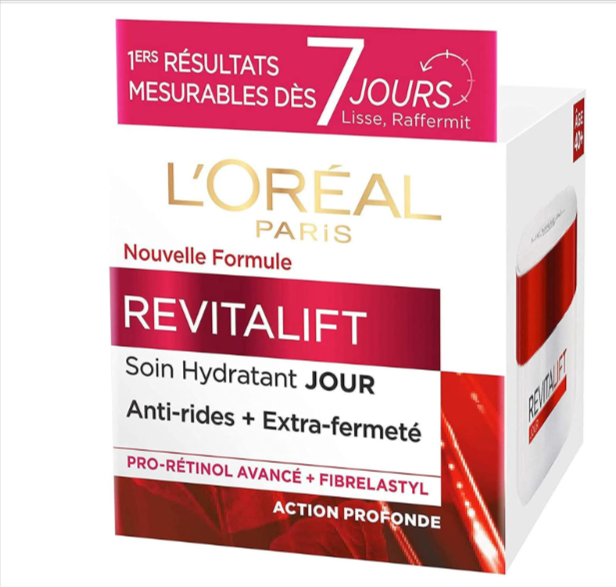  Crème de jour anti-âge L’Oréal Revitalift à petit prix sur Amazon – hydratation, fermeté, réduction des rides, testée cliniquement