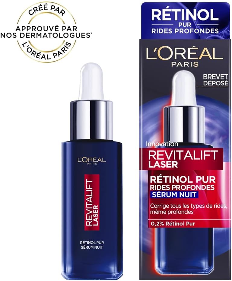 Sérum de Nuit Rétinol L'Oréal Paris Revitalift Laser Anti-Âge