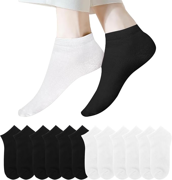  Lot de 12 paires de chaussettes basses Lakpoau pour homme et femme – coton respirant – confort toutes saisons – tailles 35 à 46 – sport, marche, usage quotidien – bon plan Amazon à petit prix