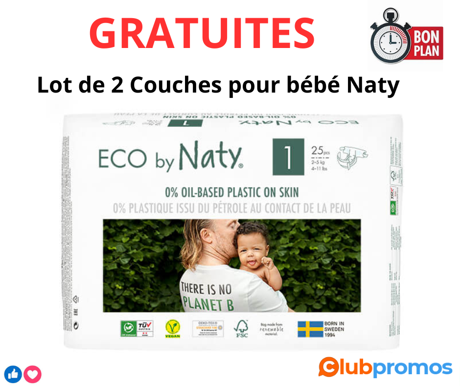Lot de 2 Couches pour bébé Naty .png