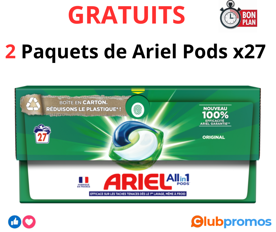 Lot de 3 bidons de lessive Skip - Active Clean, Obtenez Deux Paquets de Lessive Gratuitement l...png