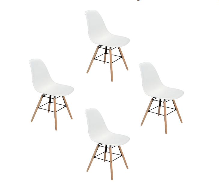 Lot de 4 Chaises Scandinaves de Salle Manger Blanches Malmö Eames DSW style FR eBay.png Lot de 4 Chaises Scandinaves de Salle Manger Blanches Malmö Eames DSW style FR eBay.png