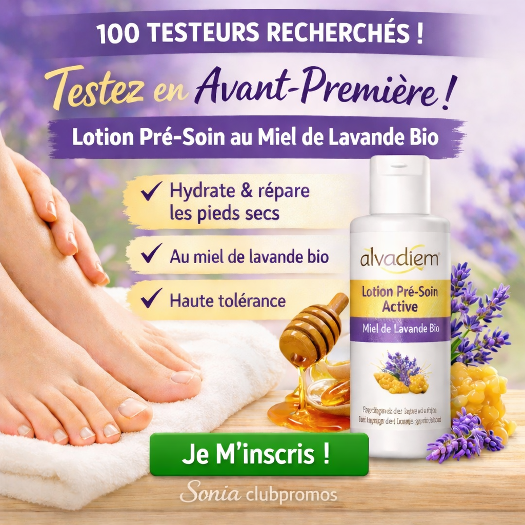 Lotion Pré-Soin Active Alvadiem - Testez en avant-première notre soin au miel de lavande bio