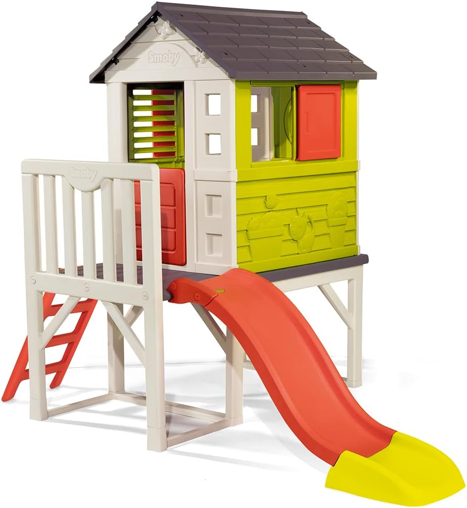 Maison Pilotis - Cabane de Jardin Enfant avec Toboggan et Échelle Smoby – 240€ au lieu de 369€...jpg