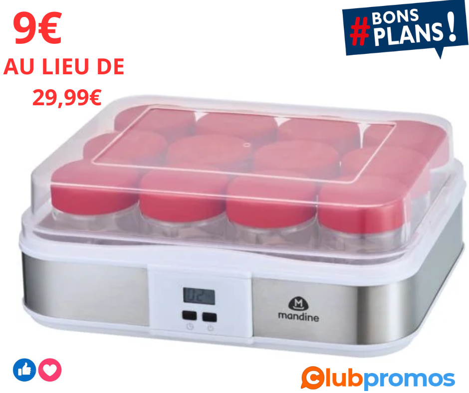 MANDINE Yaourtière XL - Inox MANDINE .png