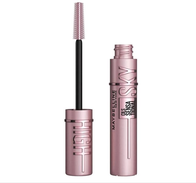 Mascara Maybelline Sky High Very Black – bon plan Amazon – cils longs et volumineux, formule au bambou