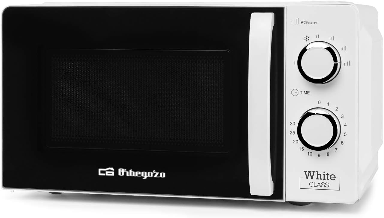  Four à micro-ondes Orbegozo MI 2115, 700W, 20L, design compact blanc, en promo sur Amazon