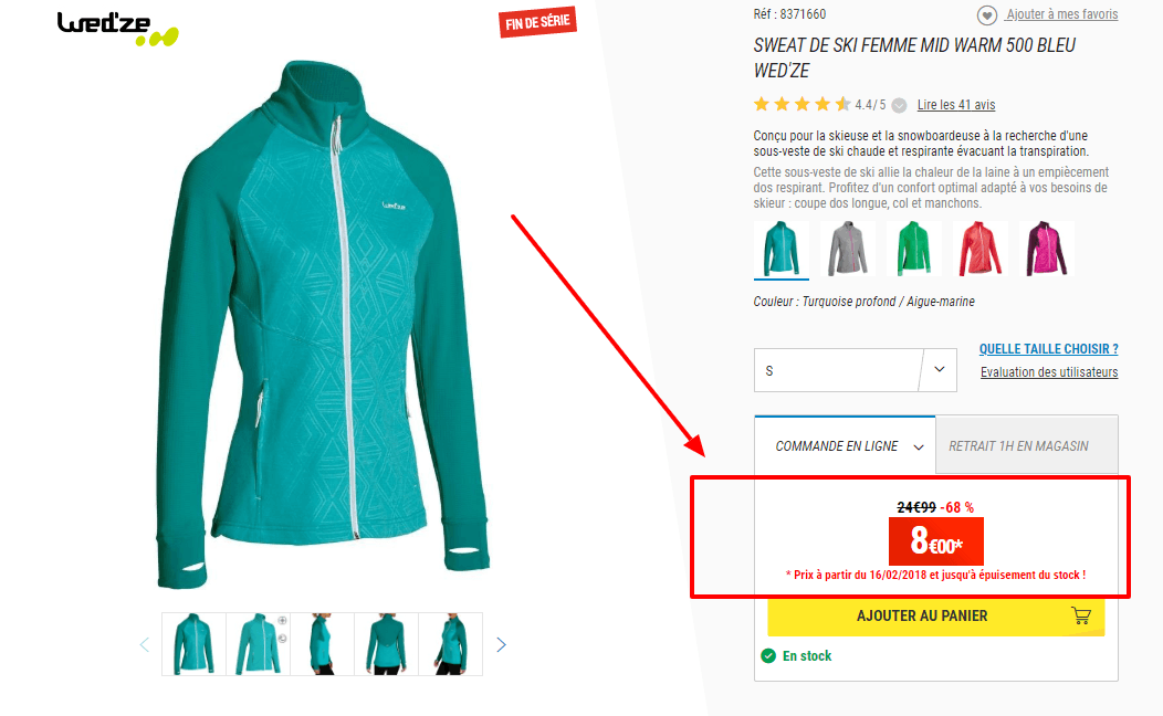 MID WARM 500 FEMME BLEU   Decathlon.png