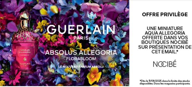 Miniature gratuite du parfum Aqua Allegoria de Guerlain – Offre exclusive Nocibé