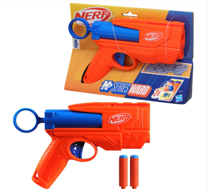  Nerf N Series Ward – Blaster compact à fléchettes N1 pour tirs rapides et précis – Bon plan Amazon