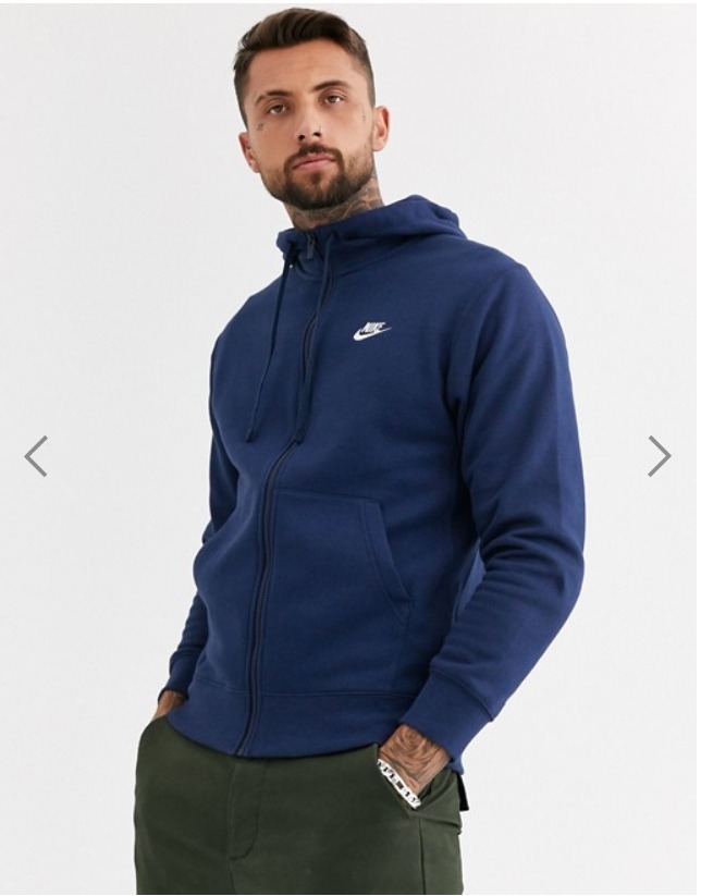 Nike - Hoodie zippé à logo Futura - Bleu marine   ASOS.jpg
