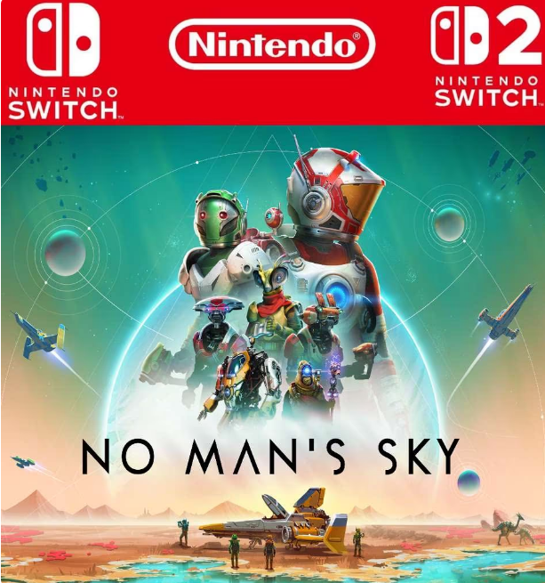 No Man's Sky - Jeu d'exploration spatiale sur Nintendo Switch en promo à 19,99€. Univers infini, mise à niveau Switch 2 incluse