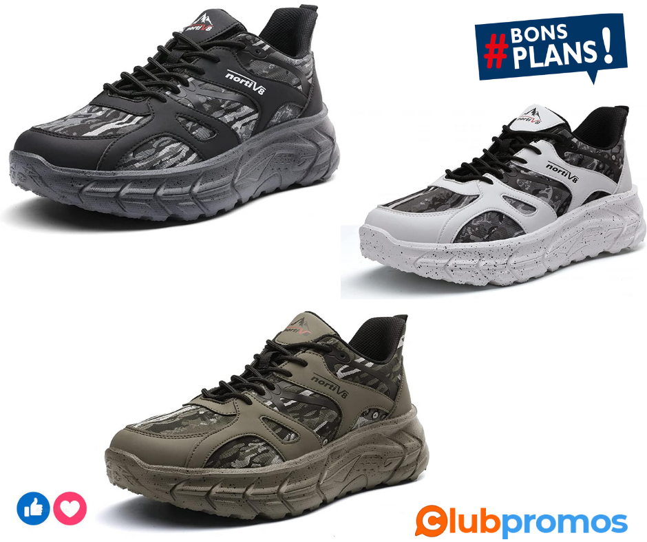 NORTIV 8 Hommes Chaussures d'escalade Bottes de randonnée Chaussures de Course légères Chaussu...png