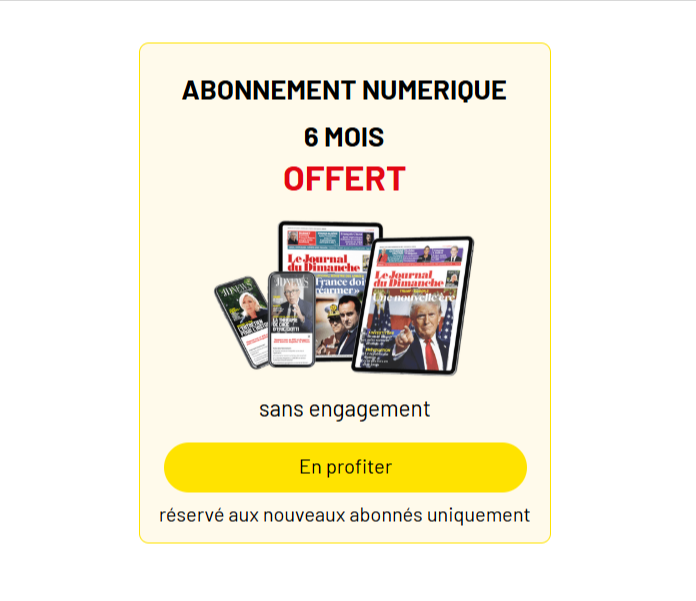 Offre abonnement numérique JDD avec 6 mois offerts sans engagement, accès intégral aux articles et au magazine JDNews
