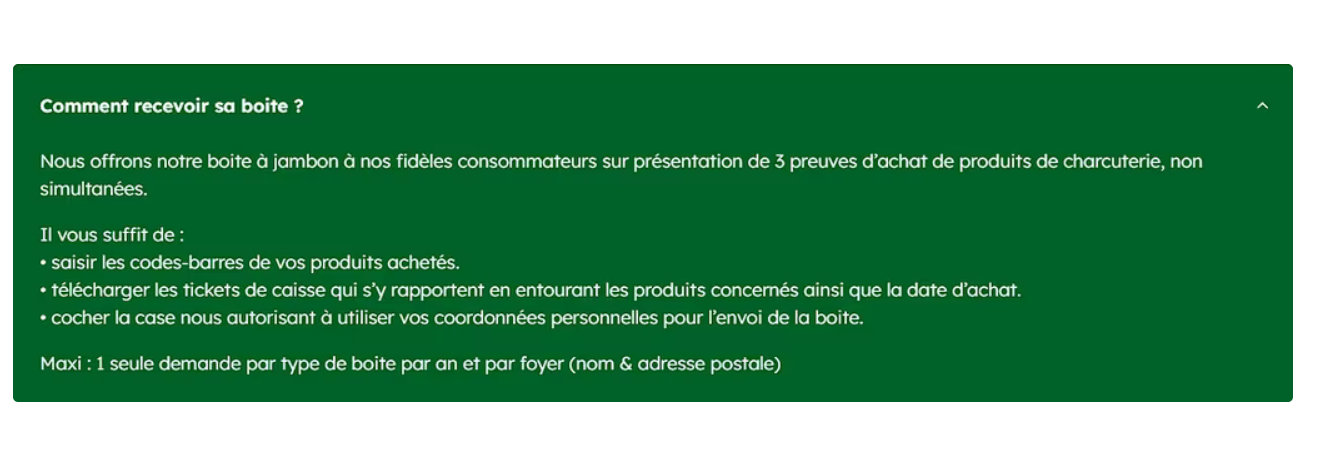 Offre Fleury Michon : boîte de jambon ou rôti gratuite à Lyon sous condition d'achats avec 3 preuves d'achats.