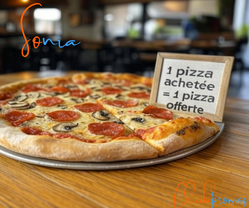 Offre promotionnelle Del Arte : 1 pizza achetée = 1 pizza offerte en Click & Collect avec le code PIZZADUO.