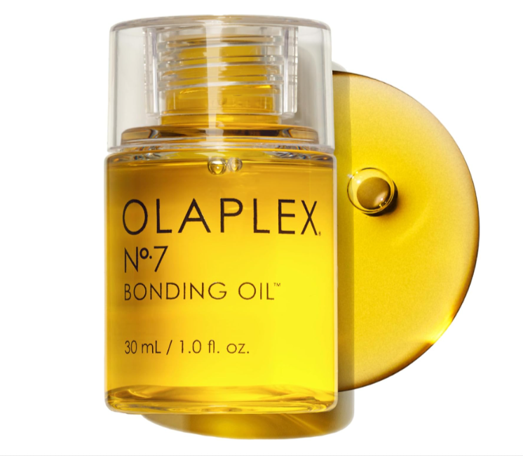 Huile capillaire Olaplex N°7 Bonding Oil 30 ml, soin réparateur haute brillance pour cheveux abîmés et cassants, anti-frisottis, vendu à 15,90€ sur Amazon.