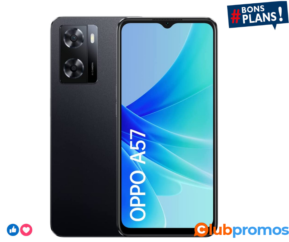 OPPO A57 - Smartphone 64GB, 4GB RAM, Dual Sim, Black.png