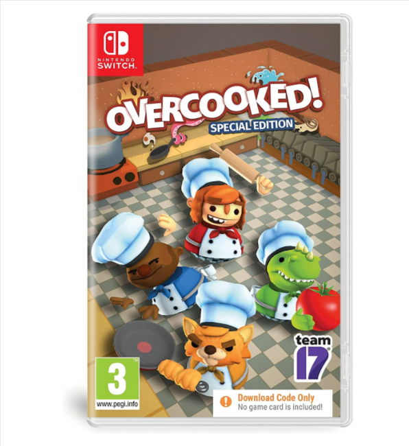 Overcooked! Special Edition Nintendo Switch – Jeu coop cuisine en code de téléchargement – Offre Amazon à 9,61€ – Livraison gratuite