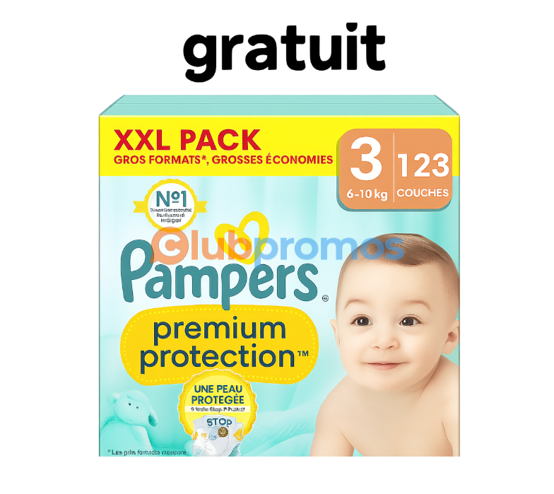 OFFRE CARREFOUR - Paquet de couches Pampers XXL INTÉGRALEMENT REMBOURSÉ (41,90€) ! Obtenez-le GRATUITEMENT.