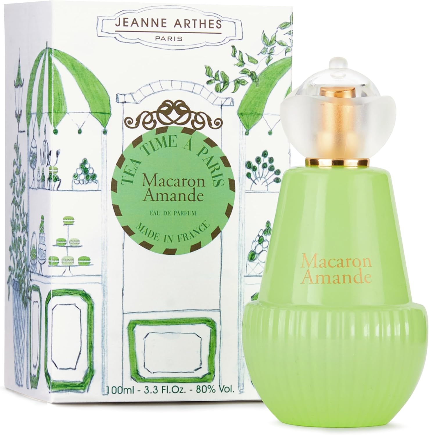  Eau de parfum femme Jeanne Arthes Macaron Amande 100ml pas cher – parfum fruité floral vanillé made in Grasse, en promotion sur Amazon – bon plan parfum gourmand