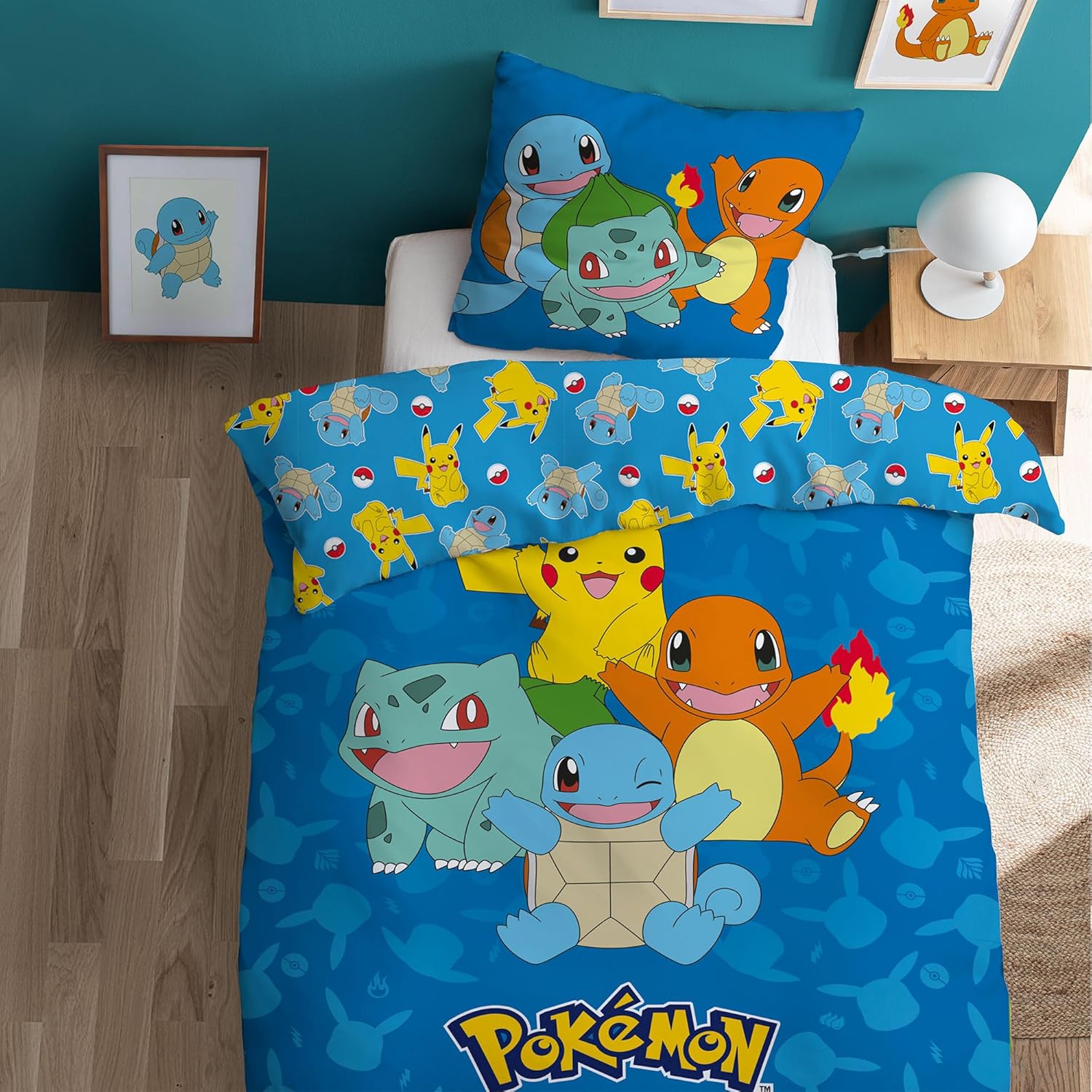 Parure de lit enfant Pokémon Goodbye – 100_ coton, réversible à 24,90€ au lieu de 39,90€ sur A...jpg