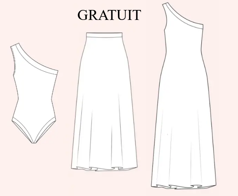Patron couture gratuit Diosa - Robe, jupe et maillot de bain - Tailles 32-52 inclusives - Tutoriel PDF complet