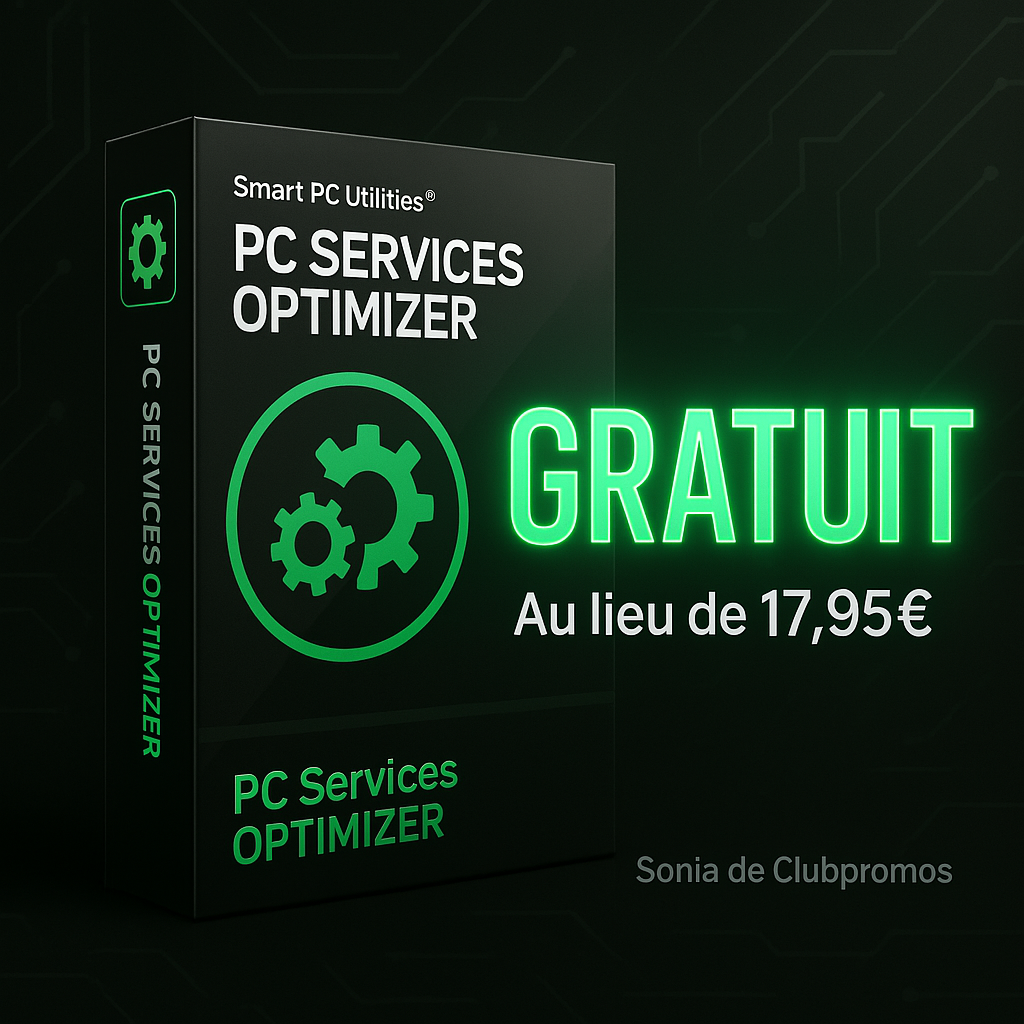 Bon plan logiciel PC Services Optimizer PRO gratuit – améliorez les performances Windows en désactivant les services inutiles