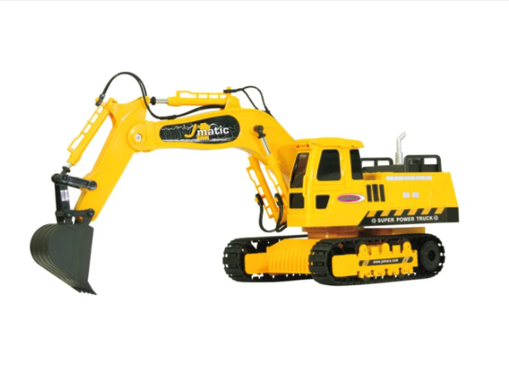 Pelleteuse radio commandée JAMARA 1:27, rotation 660°, fonctions programmables, sons réalistes – Bon plan Lidl 2025