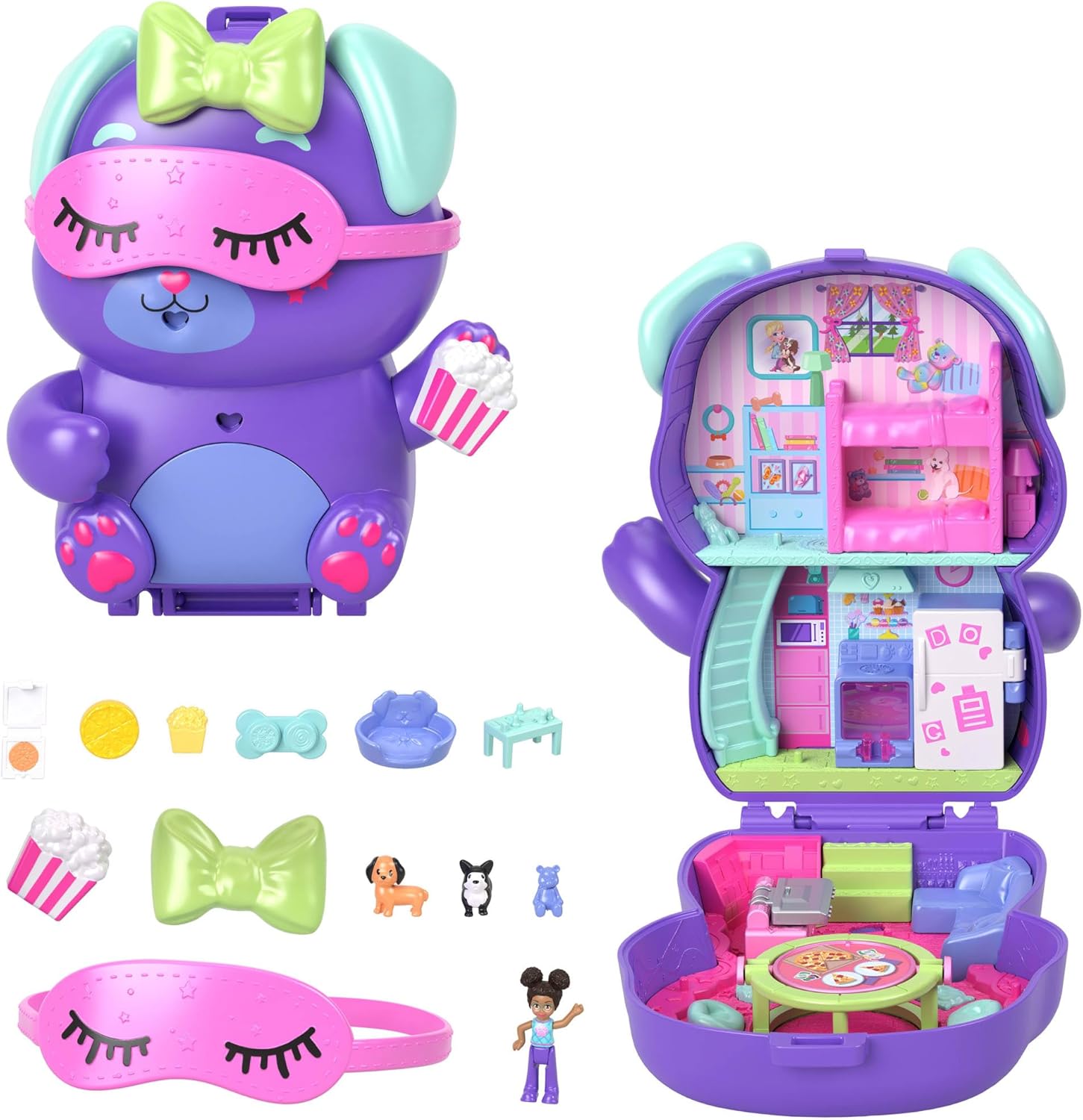 Coffret Polly Pocket Chiot Festif avec 1 mini-figurine, 2 chiots, accessoires et décorations – bon plan Amazon à 7,60€ au lieu de 14,99€, noté 4,7/5
