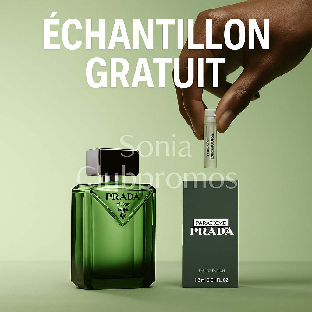 Échantillon gratuit Prada Paradigme – nouveau parfum de luxe à découvrir sans frais, bon plan officiel L’Oréal/Prada.