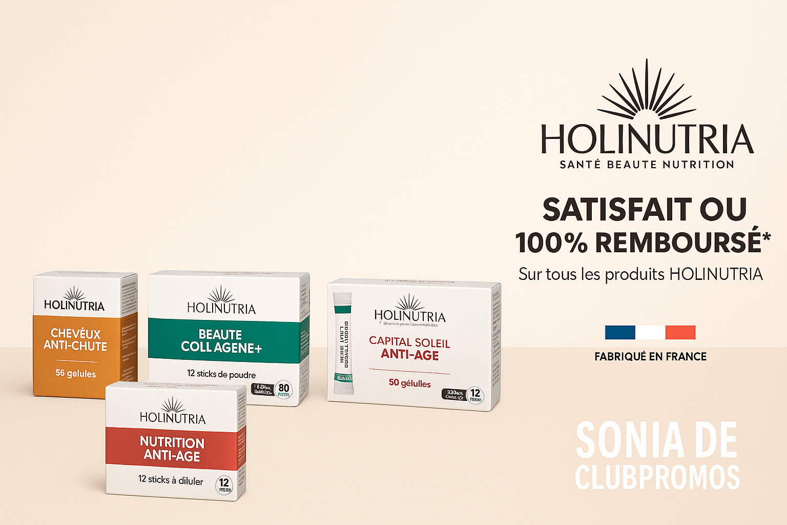 L'offre Holinutria de remboursement à 100 % est une opportunité incroyable pour ceux qui souhaitent découvrir les bienfaits des produits de Juva Santé. En testant gratuitement ces produits, vous pouvez non seulement améliorer votre beauté et votre bien-être, mais aussi évaluer leur efficacité sans aucun risque financier. Les produits de Juva Santé sont formulés pour répondre aux besoins spécifiques de chacun, qu'il s'agisse de soins de la peau, de suppléments nutritionnels ou de solutions de bien-être. N'hésitez pas à profiter de cette offre pour explorer de nouvelles solutions qui peuvent transformer votre routine de santé et de beauté. C'est le moment idéal pour prendre soin de soi tout en bénéficiant d'une garantie de satisfaction!