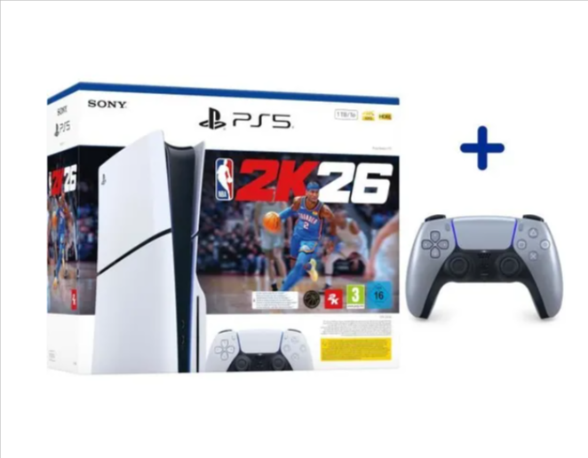 PS5 Slim 1 To + NBA 2K26 + 2ᵉ manette DualSense Silver – 569,99€ (livraison gratuite).png