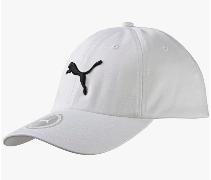 Casquette mixte PUMA Ess Cap – blanc ou noir – ajustable, 100% coton, style classique, parfaite pour l’été, unisexe