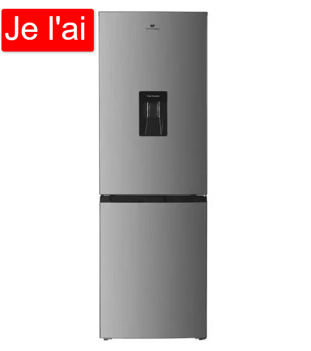 Réfrigérateur congélateur bas CONTINENTAL EDISON - 251L -Total No Frost(Sans givre) - Inox - L...png