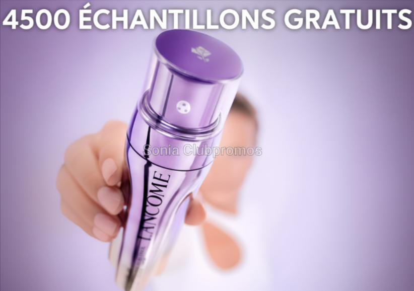  Échantillon gratuit du sérum anti-âge Lancôme Rénergie C.R.X triple sérum rétinol – 4500 unités offertes, test prestige anti-rides gratuit.