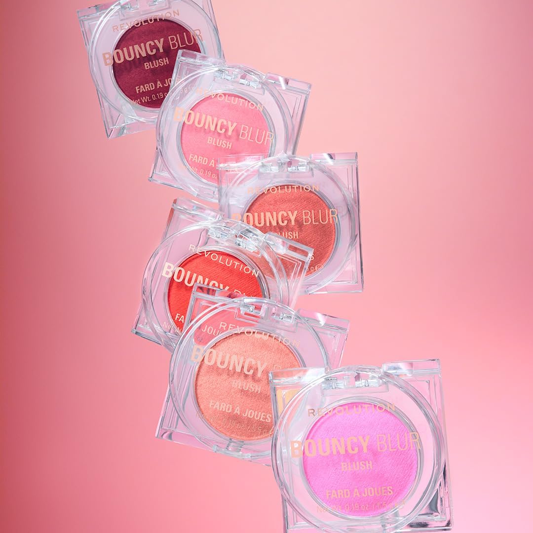 Blush Revolution Bouncy Blur – Maquillage joues & lèvres à effet flouté – Texture crème rebondie végane – Bon plan à petit prix
