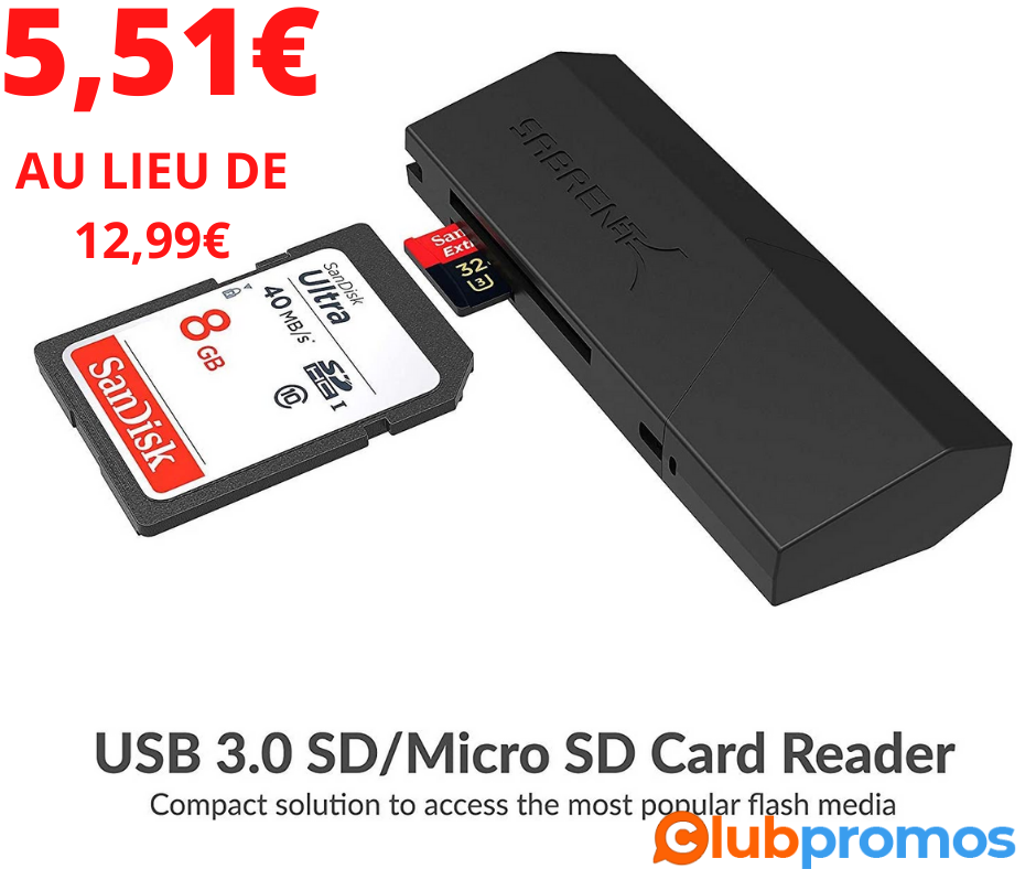 Sabrent Lecteur de Carte mémoire USB .png
