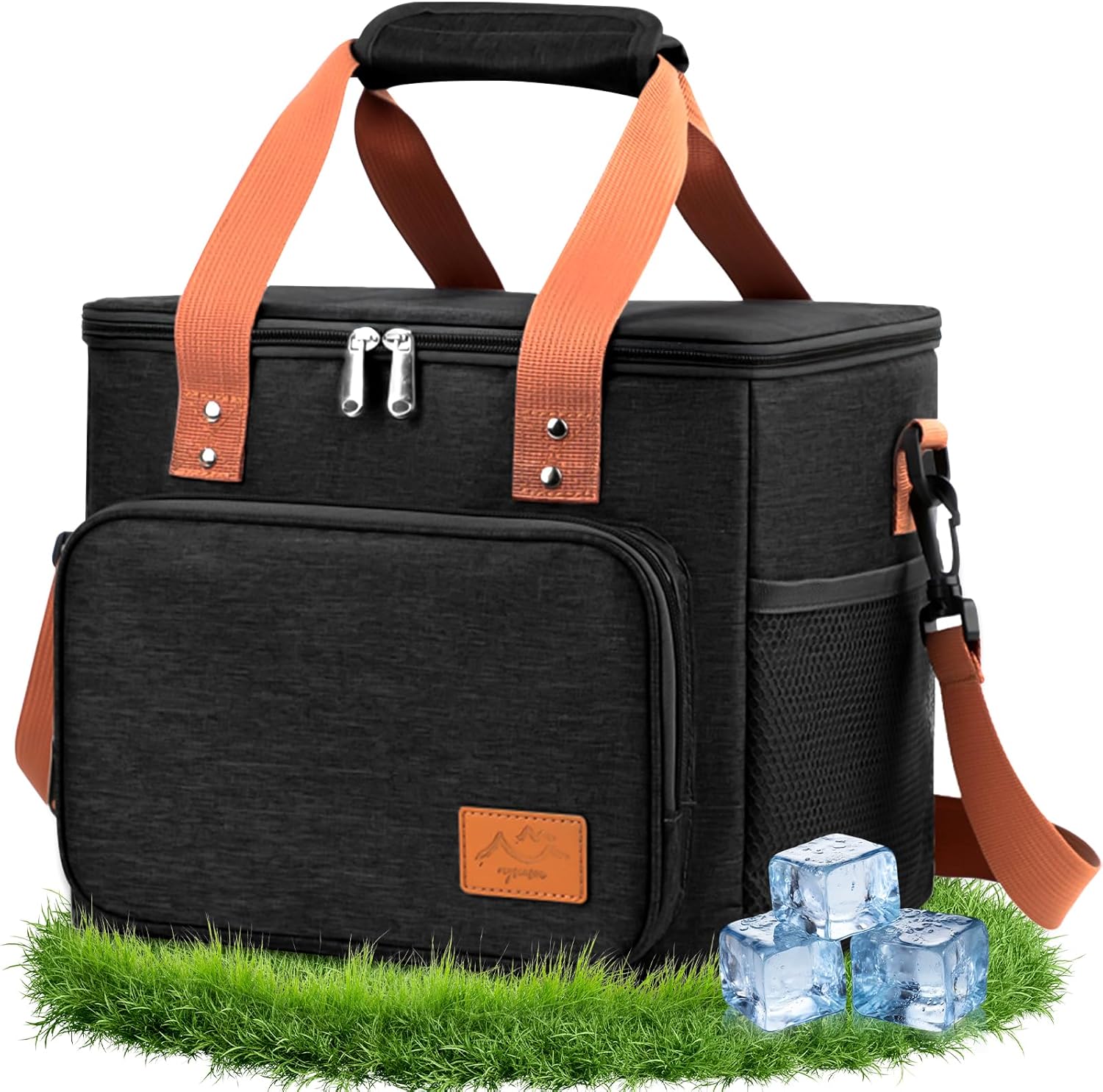 Sac isotherme SERIONR pliable 18,6 L noir avec doublure PEVA, tissu Oxford, bandoulière réglable, poches de rangement et capacité jusqu’à 30 canettes, proposé à 9,99€ sur Amazon.