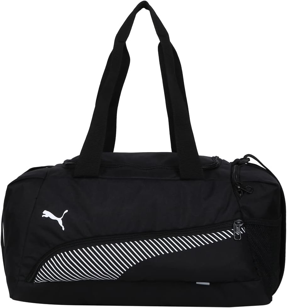 Sac de sport Puma Fundamentals XS noir – compartiments zippés – bandoulière réglable – format compact – fond rembourré – logo PUMA – bon plan Amazon