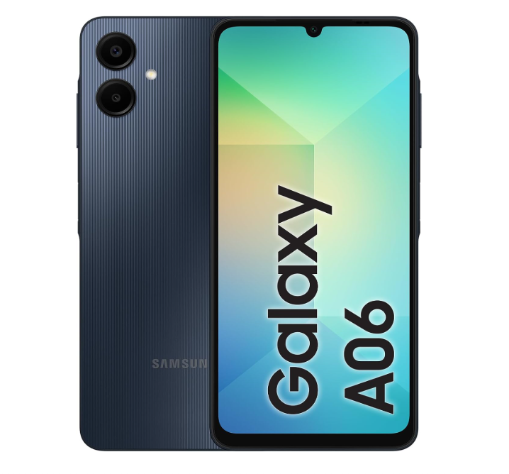  Samsung Galaxy A06 4GB/64GB – version internationale – écran 6,7 pouces – 4G+ – double SIM – batterie 5000 mAh – Android 14 – promo Amazon à 95,83€