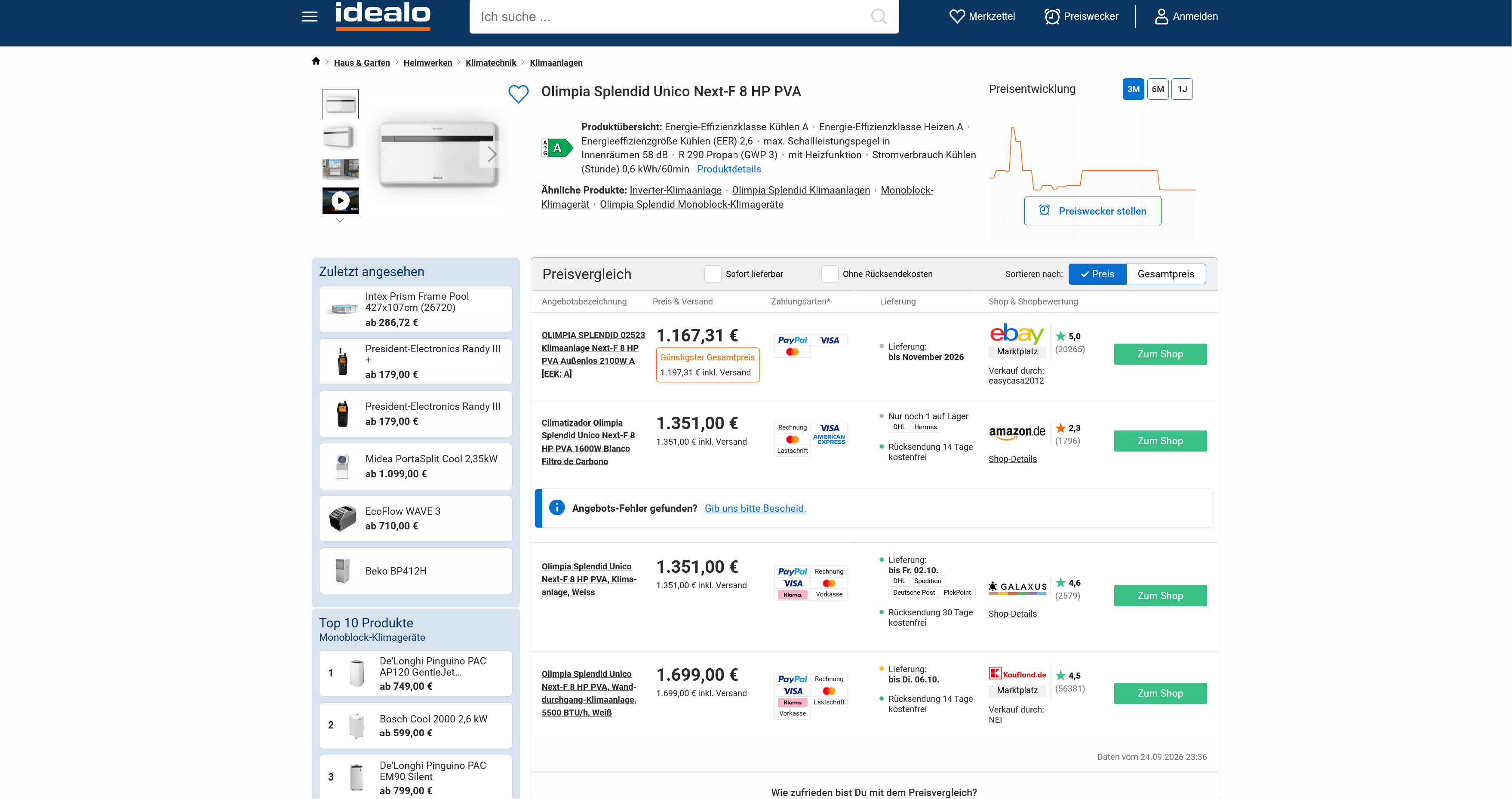 Screenshot 2026-09-25 at 01-22-44 Olimpia Splendid Unico Next-F 8 HP PVA ab 1.167 31 € Verglei...png