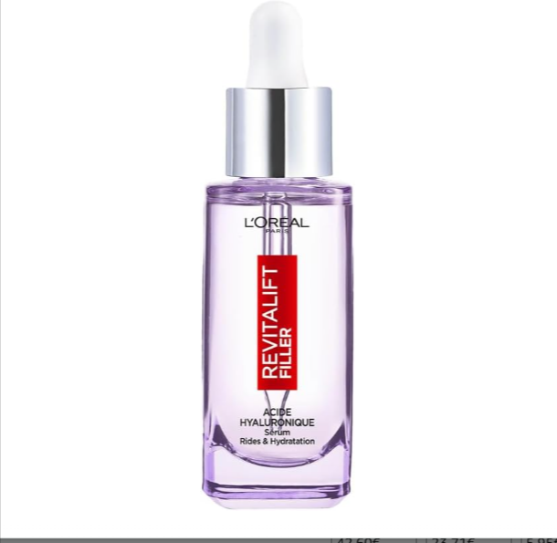 Sérum anti-rides L'Oréal Paris Revitalift Filler, 1.5% Acide Hyaluronique Pur, peau repulpée et lissée – bon plan Amazon