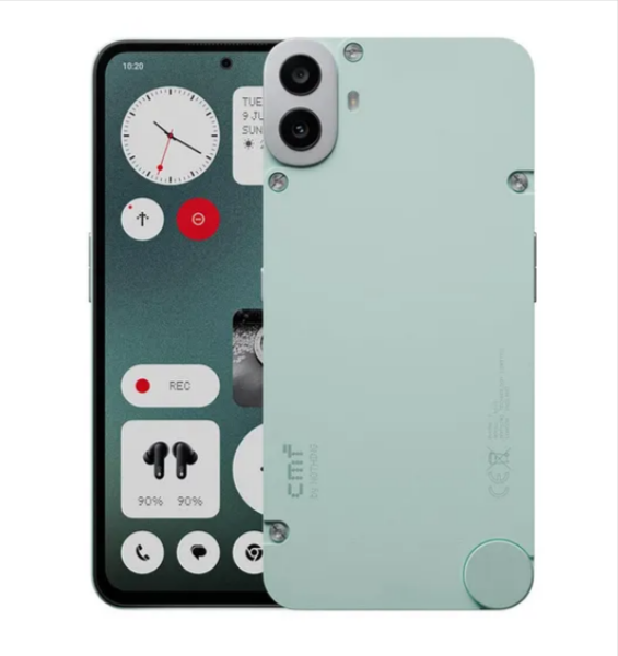Smartphone Nothing CMF Phone 1 Vert – Écran AMOLED 6,67 pouces, processeur MediaTek Dimensity 7300, appareil photo Sony 50 MP, 8 Go RAM, Android 14, 5G, 128 Go, batterie 5000 mAh – Disponible à 149€ sur Cdiscount