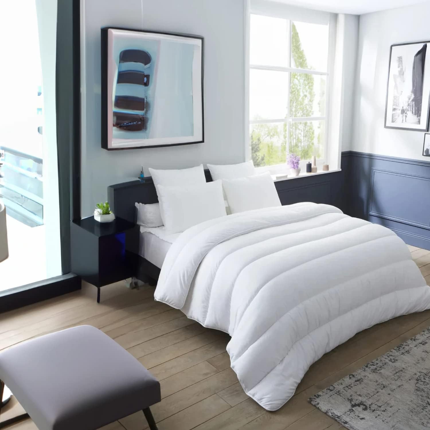 Couette SOHYGGE 220x240 légère et éco-responsable, 100% microfibre recyclée, anti-acariens