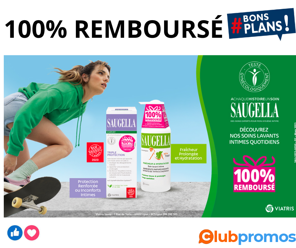 soin lavant intime quotidien SAUGELLA TRIPLE PROTECTION ou YOU FRESH 100% REMBOURSÉ AVRIL 2023.png