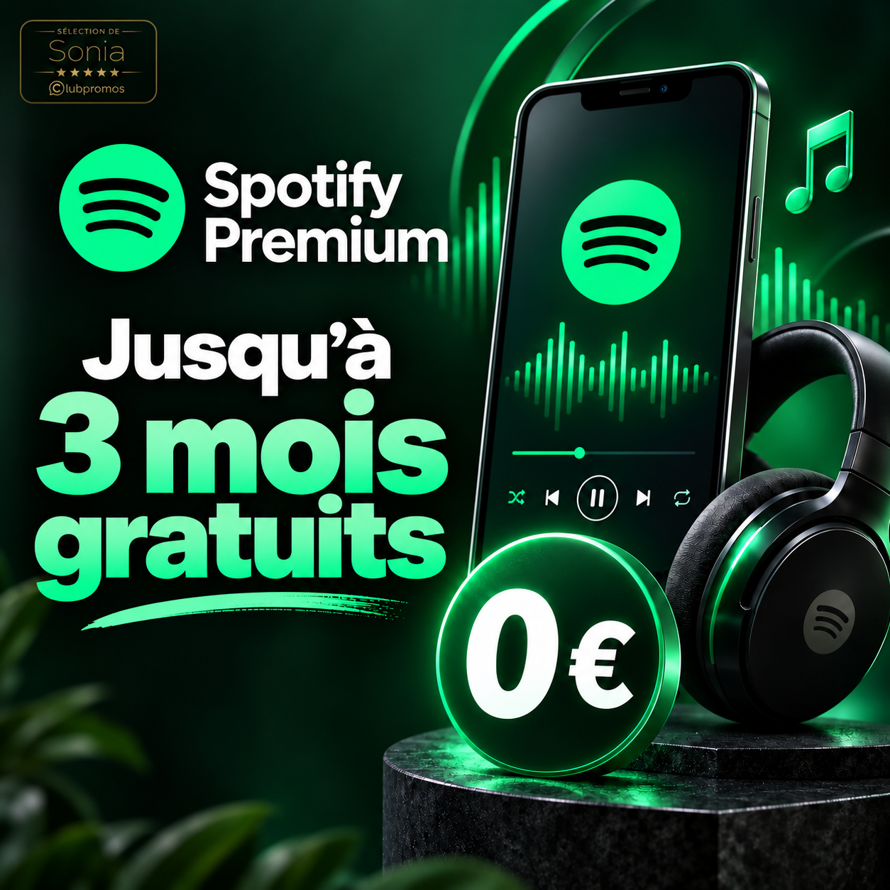 Spotify Premium jusqu’à 3 mois gratuits via Opera