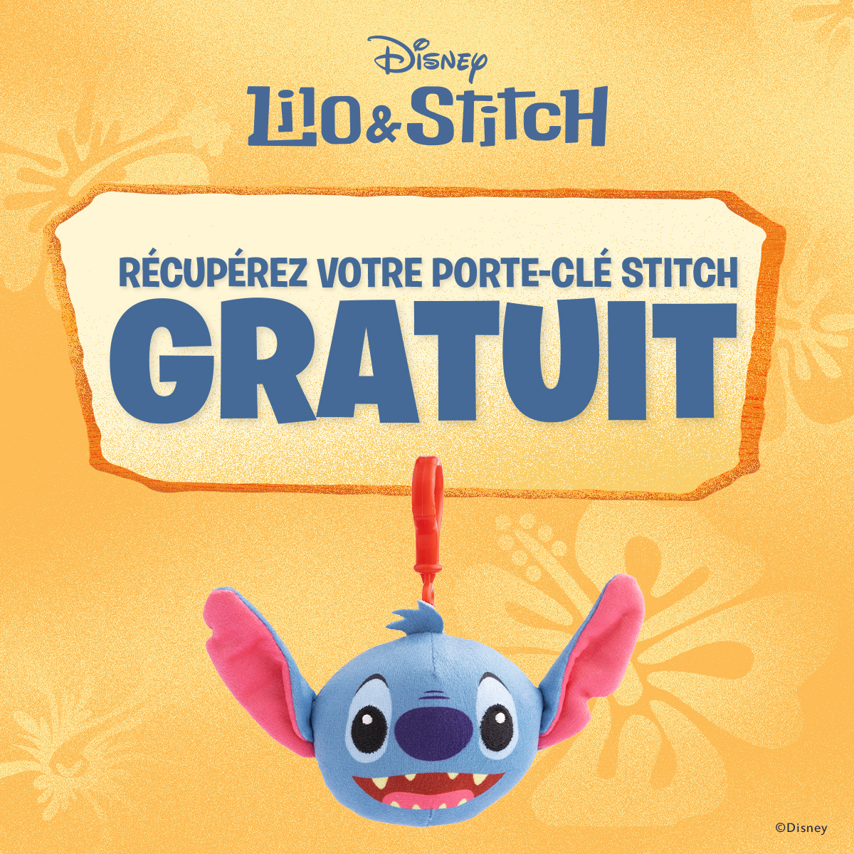 Visuel événement Smyths Toys Fête Stitch 24 mai 2025 avec porte-clé Stitch et ballon gratuits pour les enfants,