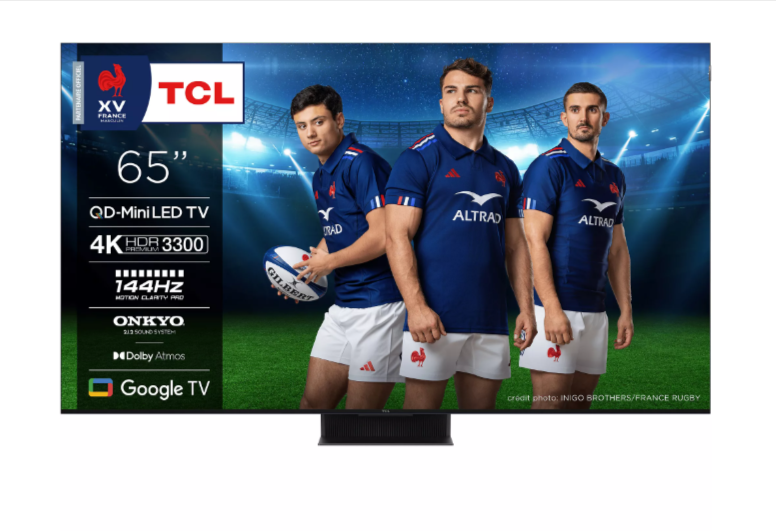  TV TCL MiniLED 65C89B 2024 65 pouces 4K 144Hz Dolby Vision Atmos HDMI 2.1