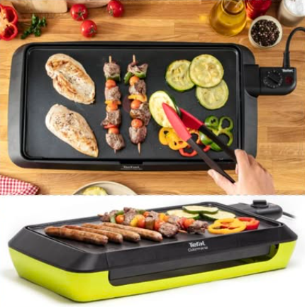 Plancha électrique Tefal Colormania CB660301 2000 W avec revêtement antiadhésif, Thermo-Spot, thermostat réglable et grande surface de cuisson 45,5 × 24 cm pour 6 à 8 personnes [][b]Mots-clés :[/b] plancha électrique Tefal, Tefal Colormania CB660301, plancha 2000 W, plancha 6 à 8 personnes, plancha antiadhésive, plancha Thermo-Spot, plancha Amazon, bon plan plancha, plancha pas chère, plancha familiale